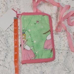 2838 Princess Pattern Smart Phone Crossbody Zippered Wallet Bag